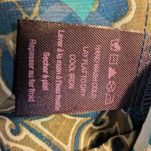 Hale Bob Beaded Multi-Color Pattern Blouse S - Picture 15 of 15